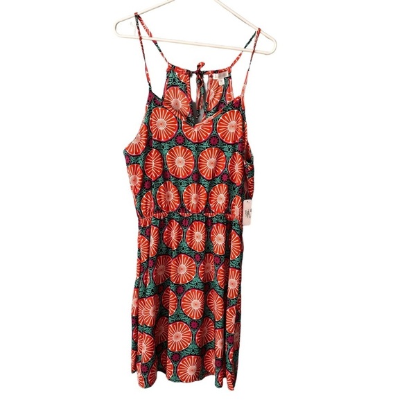 ✨3/$20✨ CHARMING CHARLIE Citrus Splash Print Sleeveless Dress. NWT. Size Medium - Picture 1 of 11